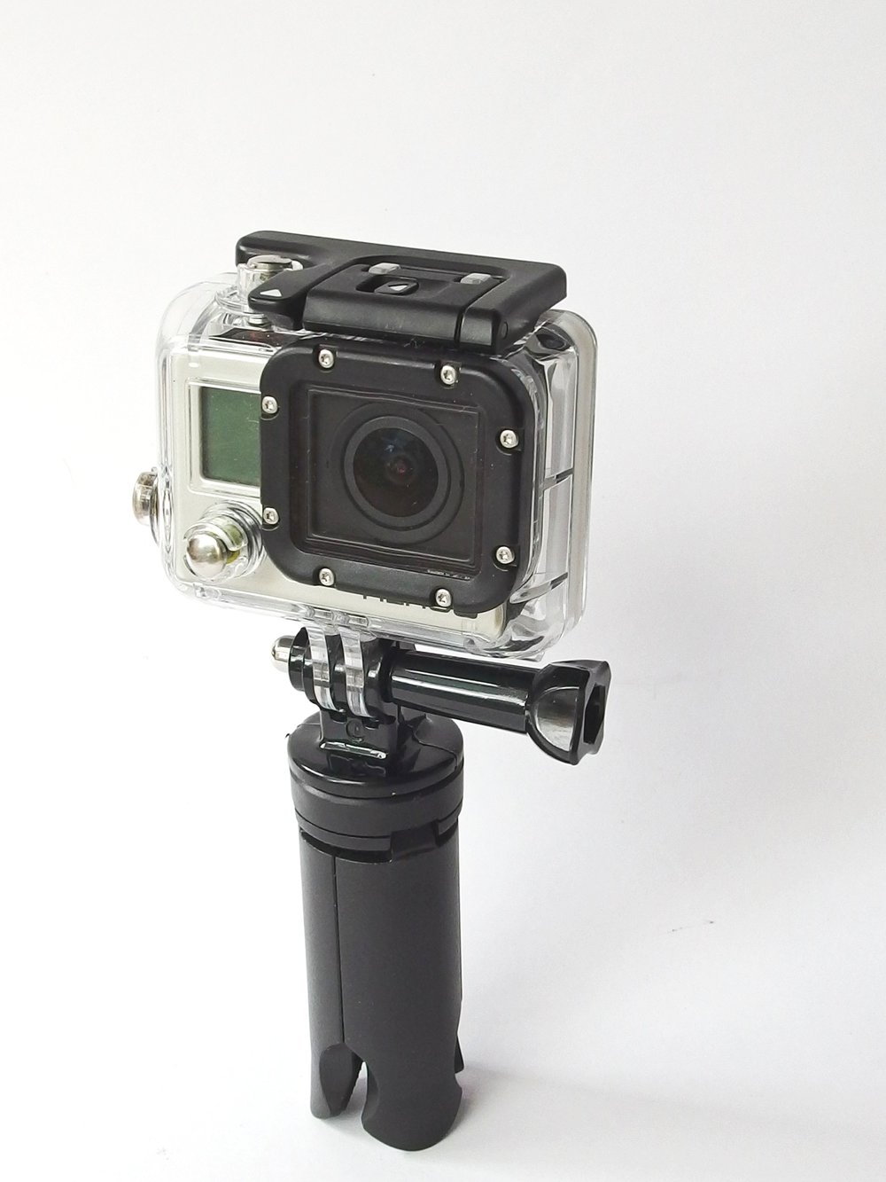 Thumb screw and Action Cam mount with 1/4 inch UNC socket