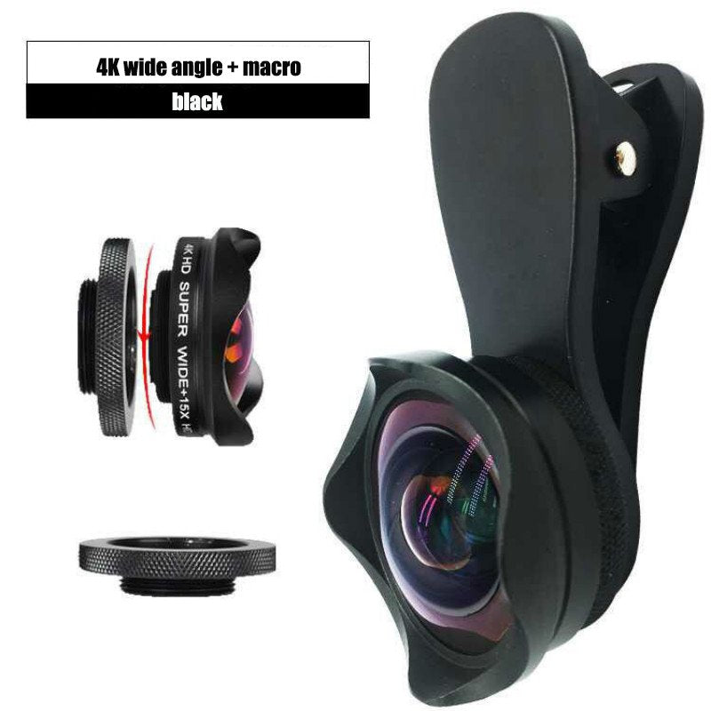 Macro (15x) combo lens for smartphone