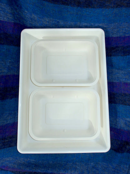 Plant fibre, Picking trays. Set of 15