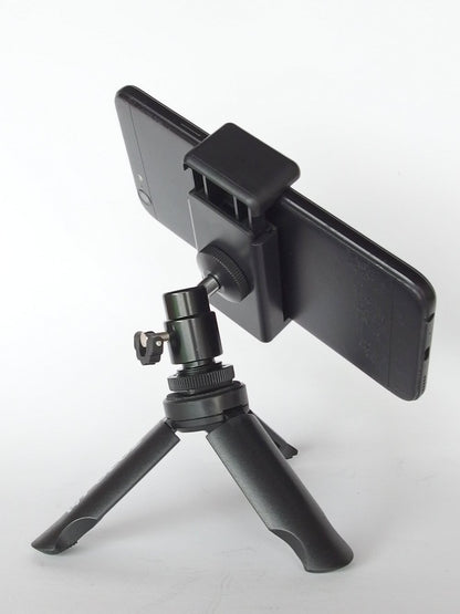 Mini Tripod with Ball Head and Phone Bracket